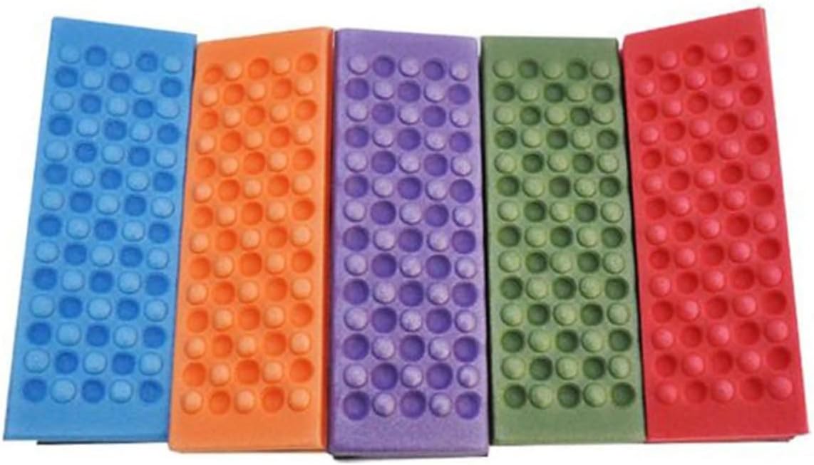 POPETPOP Folding Xpe Cushion Pad for Camping Picnic Park Ultra Lightweight Foldable Seat Mat with Honeycomb Comfort Insulated Green Outdoor Sitting Pad