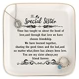 PUDDING CABIN Sister Birthday Gifts Jewelry Dish Gift for Sister Mother's Day Christmas