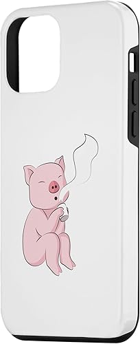 Miniatura 2 de iPhone 12 mini Pig Drinking Coffee Wildlife Caffeine Animal Case