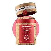MushroomCups GoTireless Coffe | Premium Mushroom Instant Coffe | Organic Mushroom Arabica Coffee | 10 servings 30 g, Organic Chaga/Wild Chanterelle