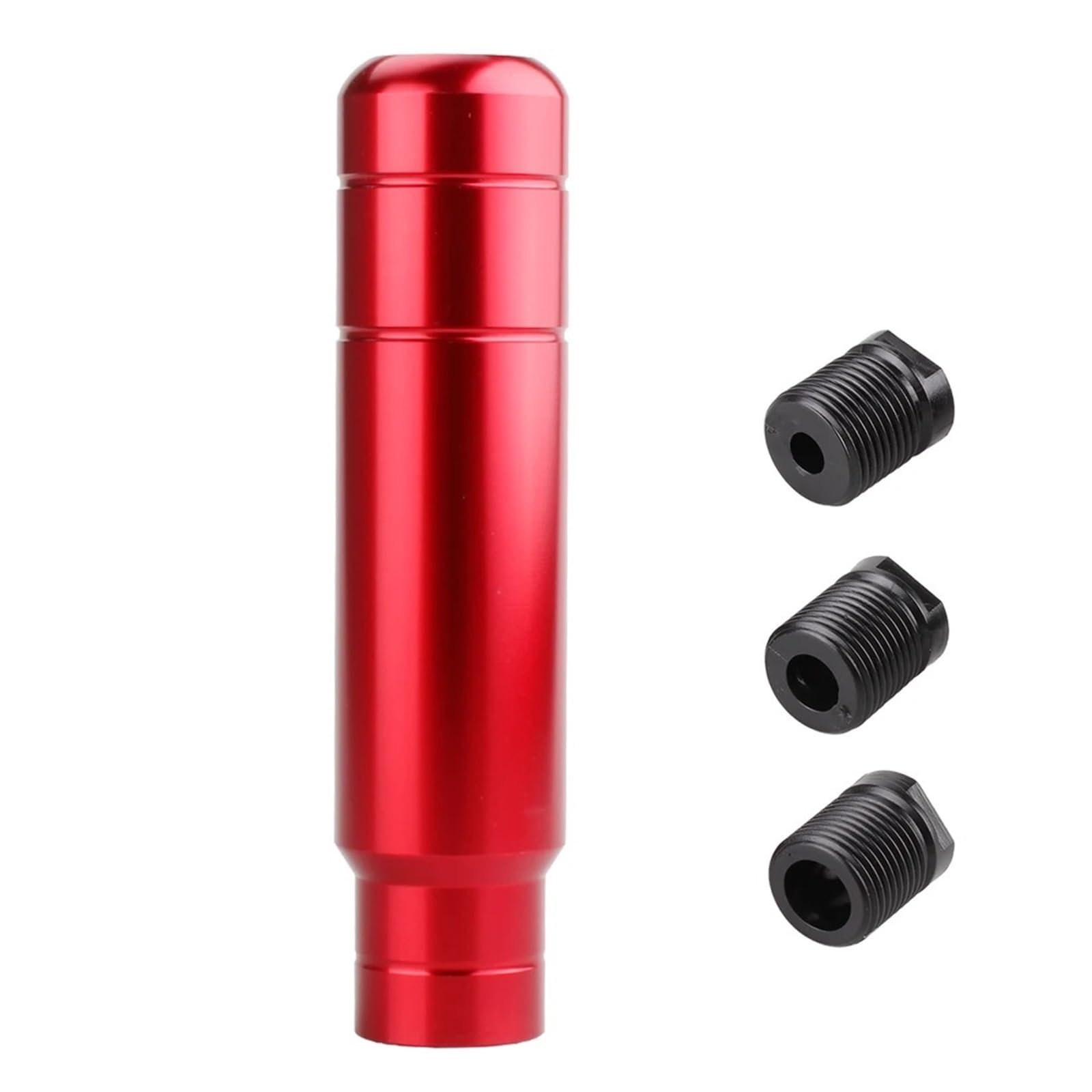 DAJMSUY 13cm Aluminum Car Gear Shift Knob Shifter Lever Head for Universal Manual Transmission Car Gear Shift(Red)