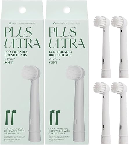 Miniatura 8 de PLUS ULTRA Oral-B - Cabezales de repuesto para cepillos de dientes eléctricos compatibles con 3 unidades, cerdas suaves para dientes sensibles