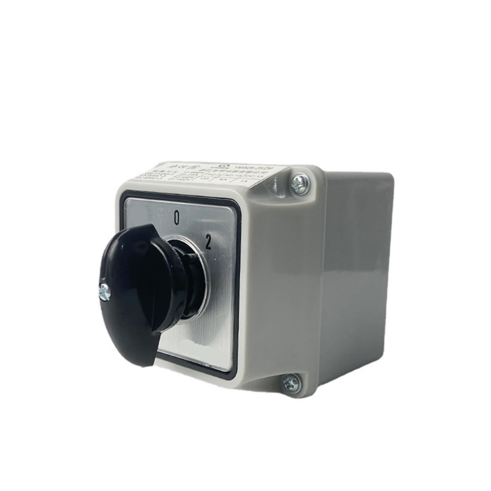 LW26-25/2M Camma di commutazione Commutatore rotante a 3 posizioni 25A 2 poli con scatola custodia impermeabile Retromarcia motore elettrico(Switch Box 01)