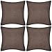 taofuzhuang 4 brązowe poszewki na poduszkę o wyglądzie lnu 40 x 40 cm dekoracja domu i ogrodu poduszka ozdobna