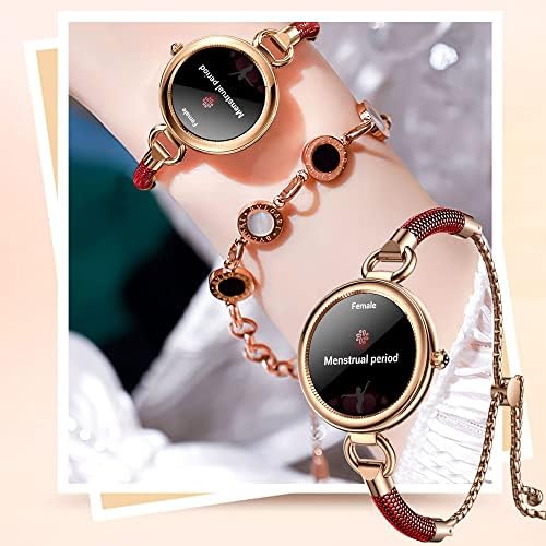 Ladies Smart Watch for Women Full Touchscreen Smartwatch Waterproof Activity Fitness Tracker Calorie Step Counter,Female Health,Heart Rate,Sleeping,Blood Oxygen,Blood Pressure Monitor for Android iOS