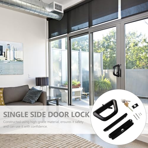 Serrure de porte coulissante avec clé en alliage de zinc Ultechnovo pour fermeture balcon