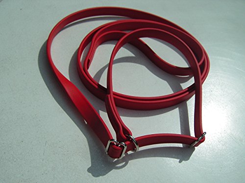 MJH Moxon, Retriever Leine 16mm breit, 3m lang mit Handschlaufe (rot)