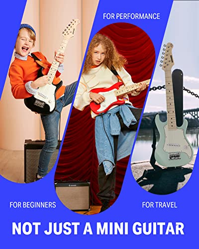 Donner Kit guitare électrique junior 76,2 cm pour débutant, ST Style Mini guitare Premium Bundle avec ampli, accordeur… - Les Beatles, Paul McCartney, John Lennon, RIngo Starr, George Harrison Donner Kit guitare électrique junior 76,2 cm pour débutant, ST Style Mini guitare Premium Bundle avec ampli, accordeur… – Image 7