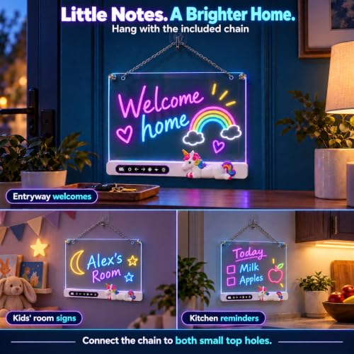 LED Drawing Board for Kids, 16" Rechargeable Neon Light Up Drawing Tablet - image 3