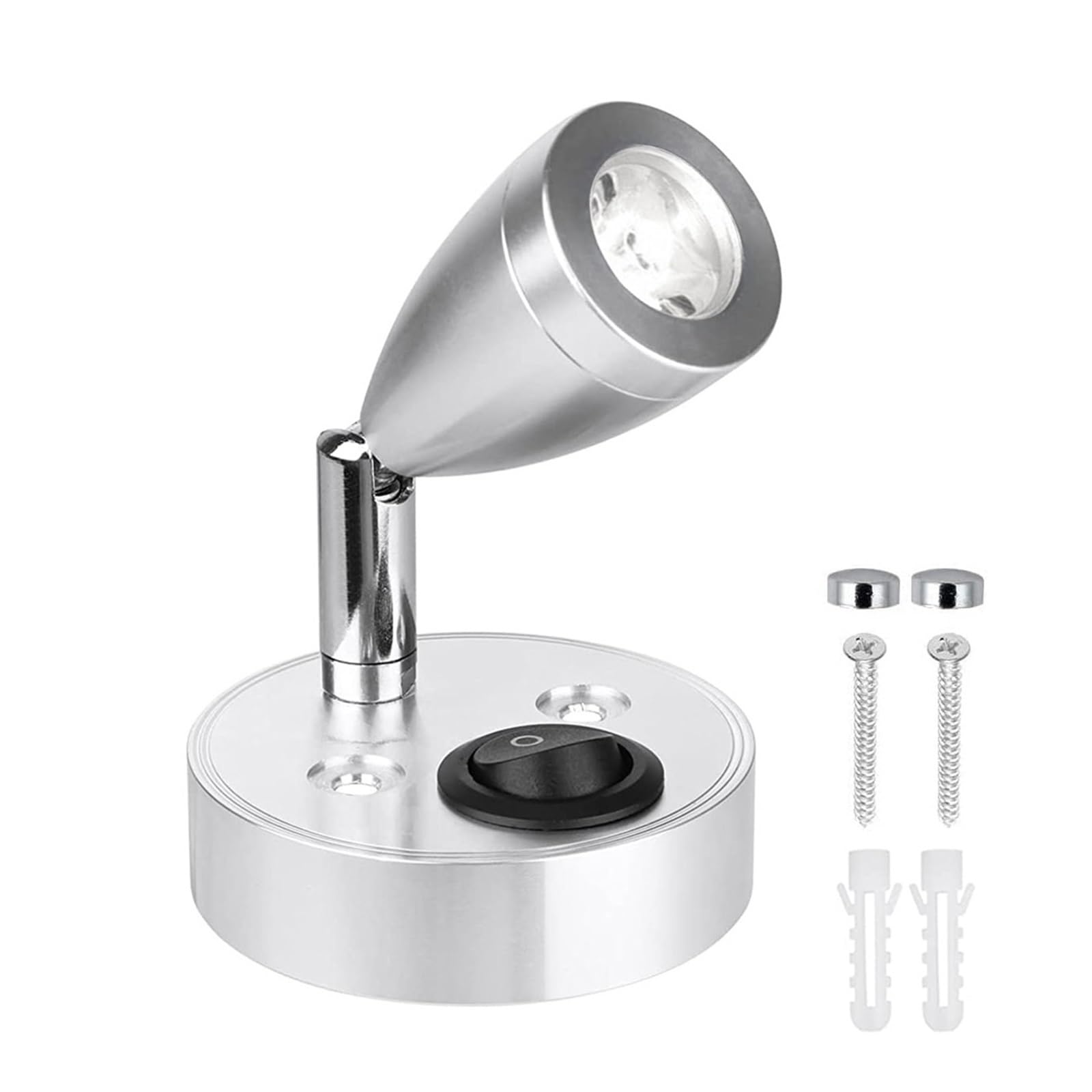 Lampy USB Do Kampera, Lampa Do Czytania, Lampa Nocna LED 3W, Kinkiet Ścienny Do Kampera, Obrotowe Reflektory, Lampa Do Łodzi I Kampera(2Pcs,White)