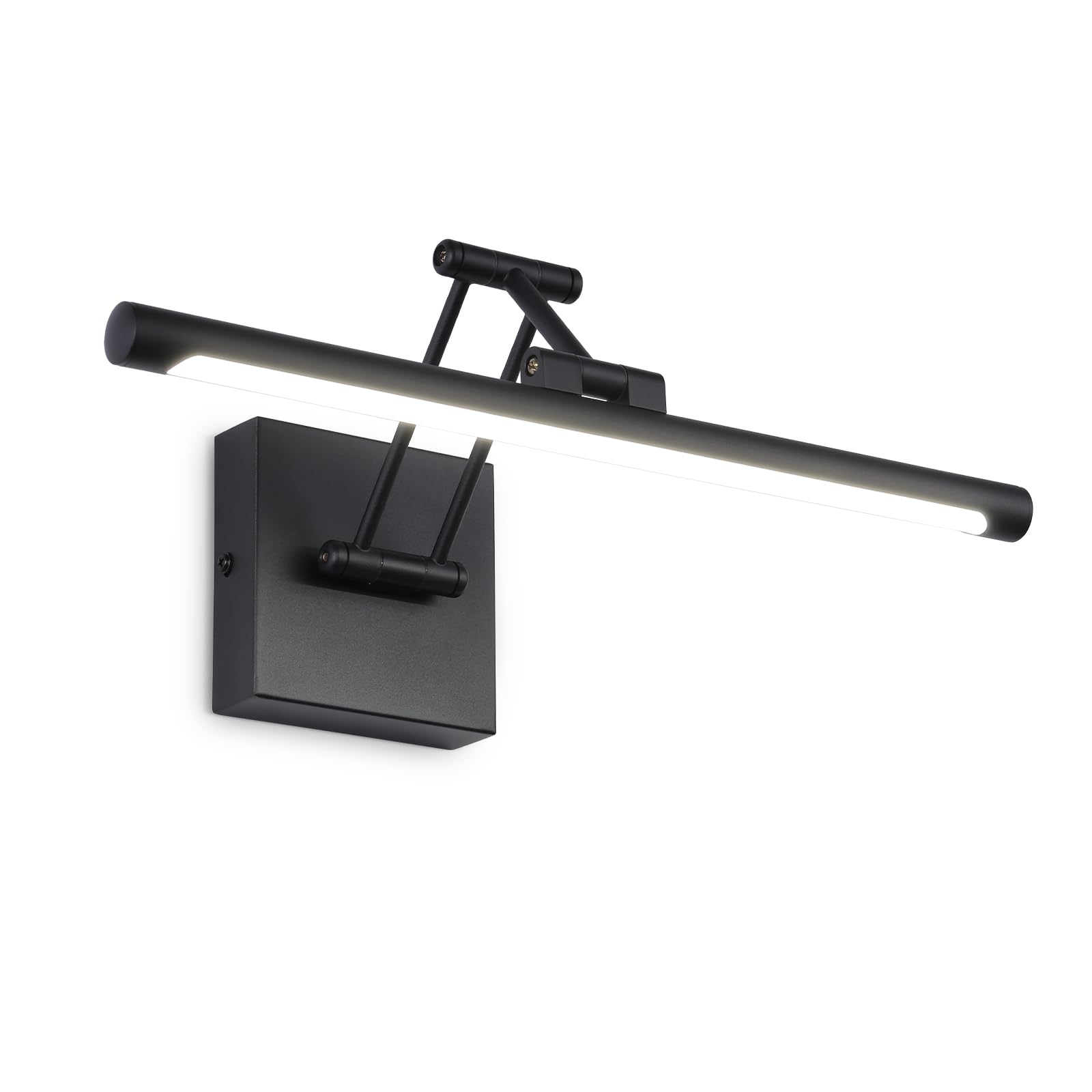 38.98 In.W 6-Lights Black LED Vanity Light Bar Over Mirror,Modern Acrylic Adjustable Wall Lighting Fixtures For Bathroom HL-W134070930 - The Home Depot