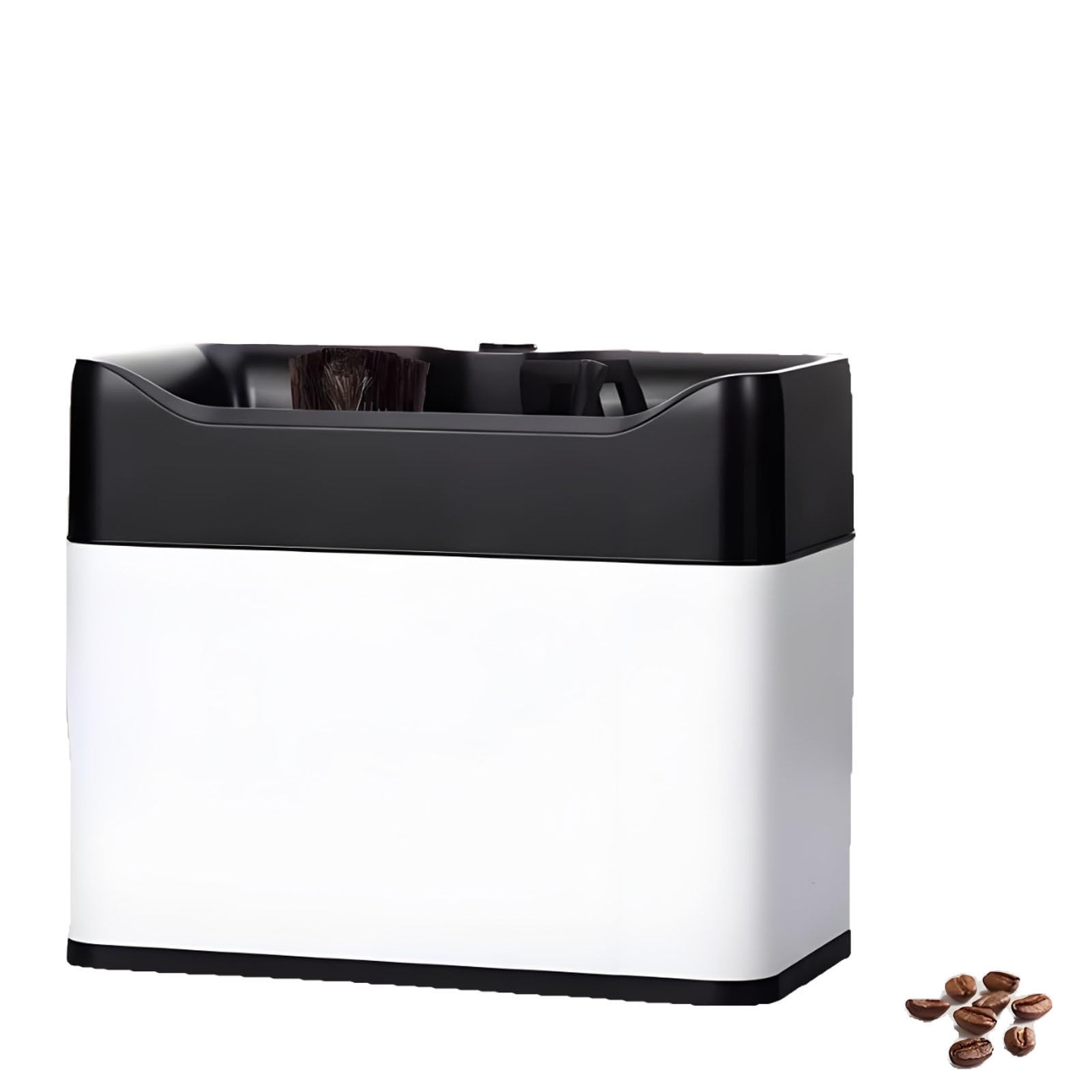 Nettoyeur de Porte-Filtre Automatique, Brosse pour Porte-Filtre Expresso, Rotation 340 TR/Min Nettoyage Rapide en 3 Secondes Double Tête de Brosse, pour la Maison ou Les Cafés White