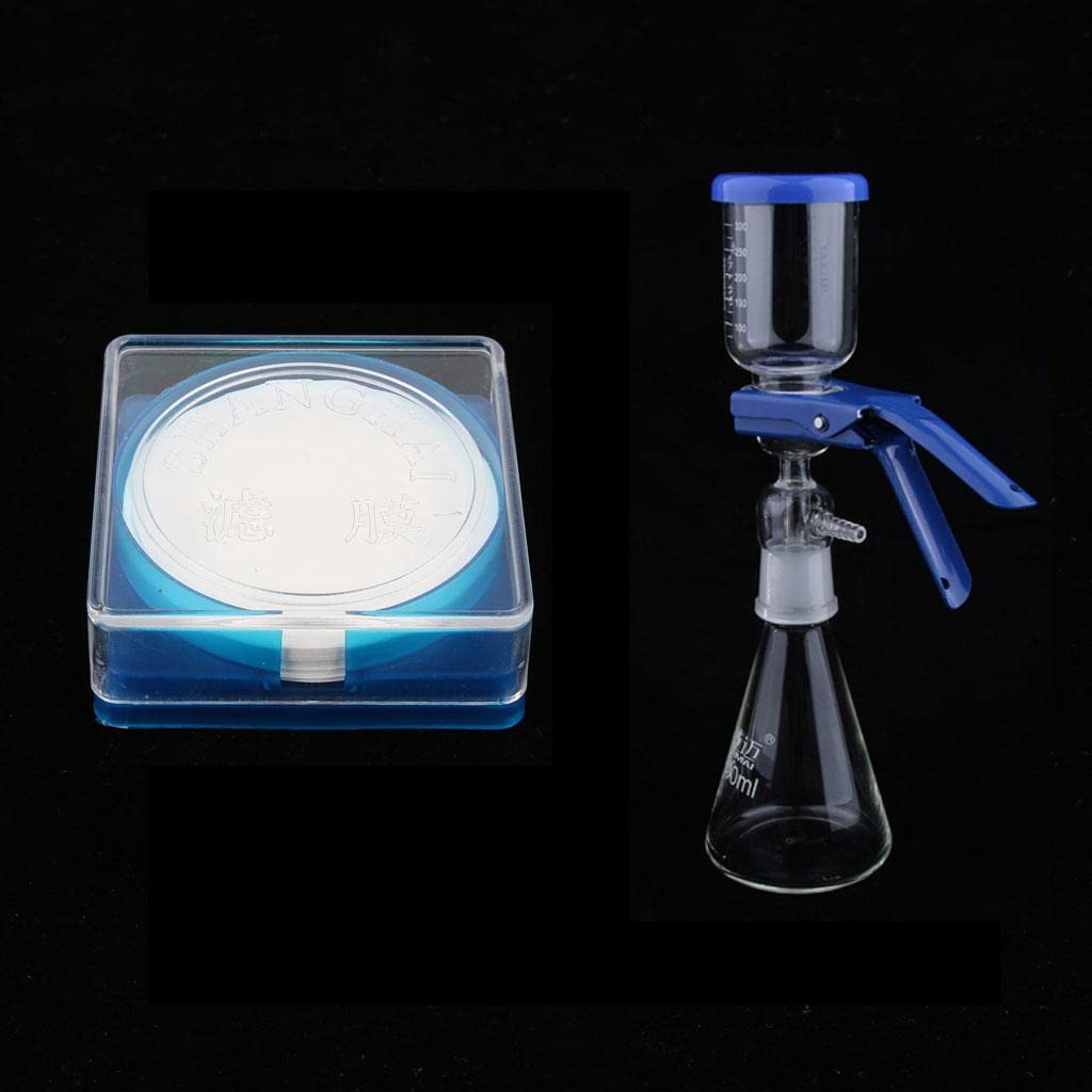 500ml Filtration Apparatus Vacuum Unit + 50pcs Water Filter Membranes 0.45um-image-35