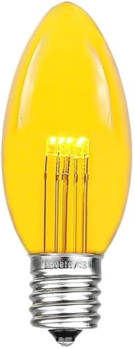 Miniatura 9 de Paquete de 25 bombillas LED C9 de repuesto de vidrio de Navidad para exteriores, blanco cálido Blanco cálido,Blanco