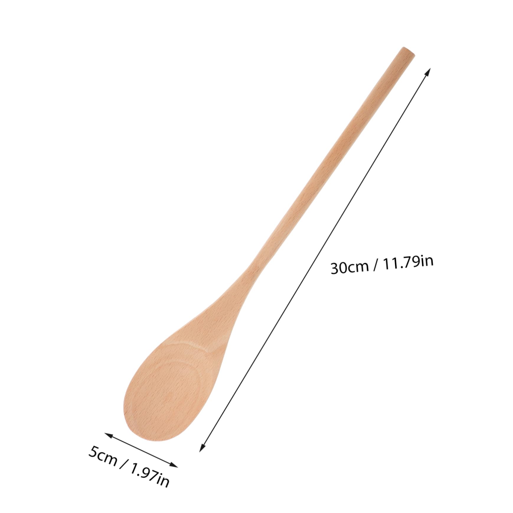 24 Piezas Cucharas de Madera sin Pintar para Cocina Mango Ovalado para y Remover Utensilios Vintage para Repostería y Diy Personalizable