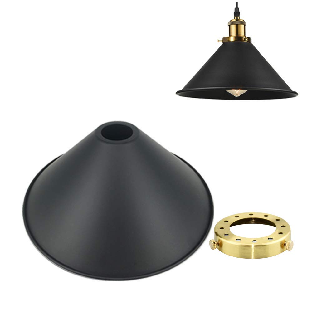 Amazon.co.jp: Venus 交換用 ランプシェード 北欧 鉄 ブラック 照明
