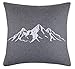 Stof - Cuscino decorativo Montagne Charvin, 45 x 45 cm, colore: Grigio