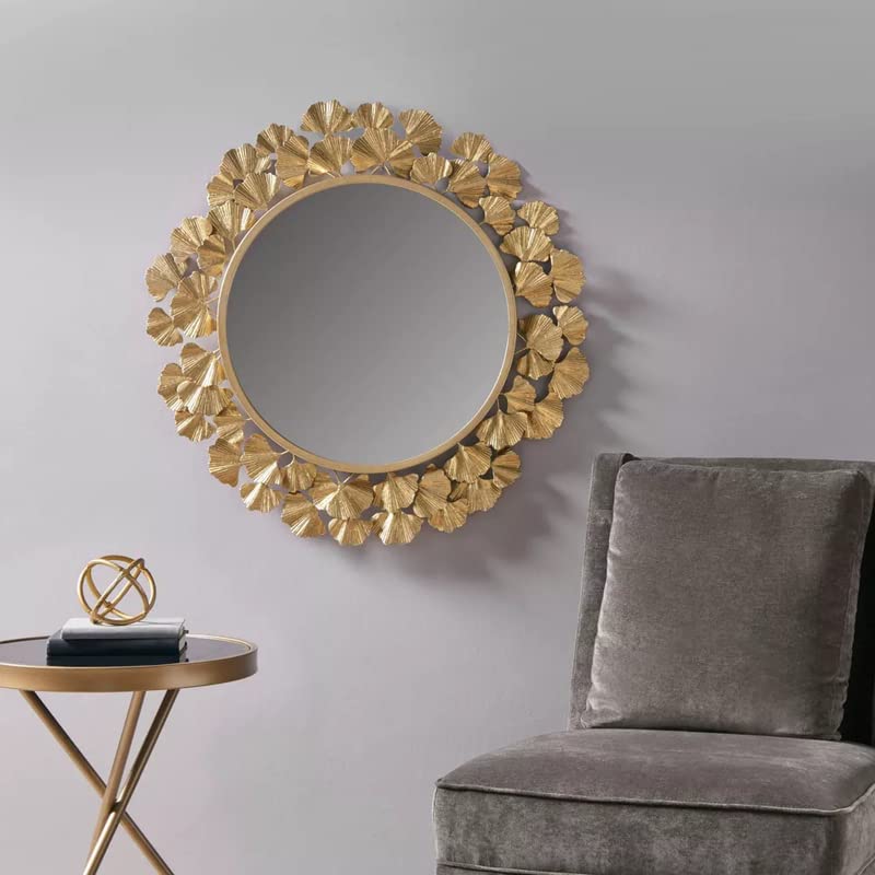 METALMASTERYWall Dcor Large Round Shape Decorative Mirror - Add a Touch of Glamour to Your Space (Gold) (B0C4KWNVWV) Amazon Price History, Amazon Price Tracker