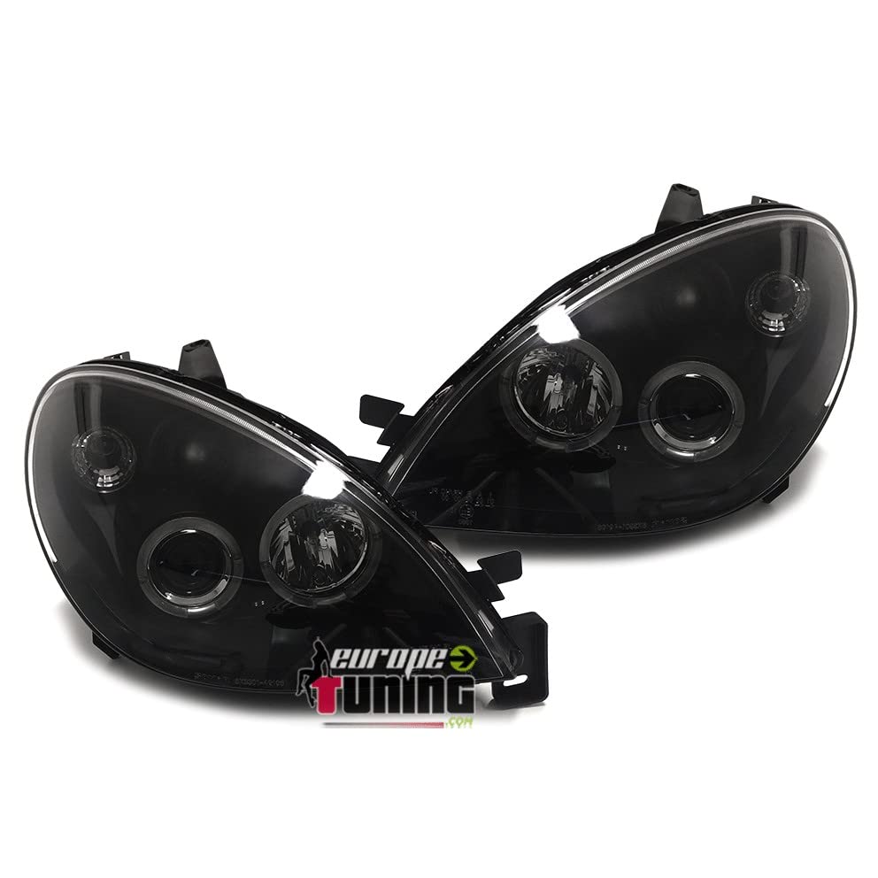EUROPETUNING 04052 PHARES FEUX AVANTS TUNING ANGEL EYES NOIRS COMPATIBLE CIROEN XSARA