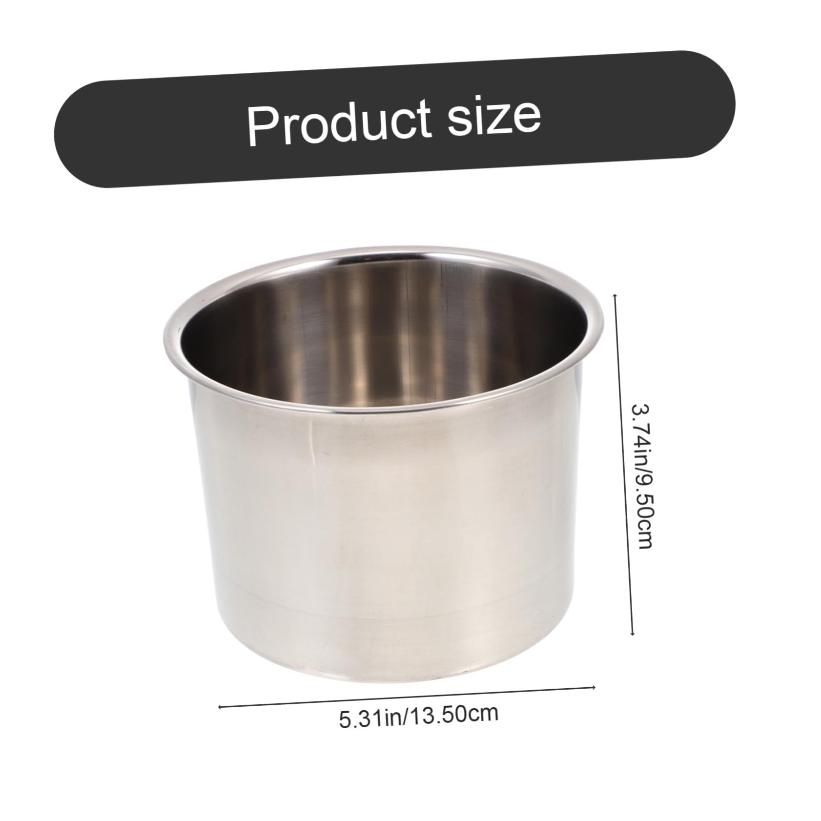 LIFKOME Taza para Hacer Velas de Acero Inoxidable, 1 Juego, Plata
