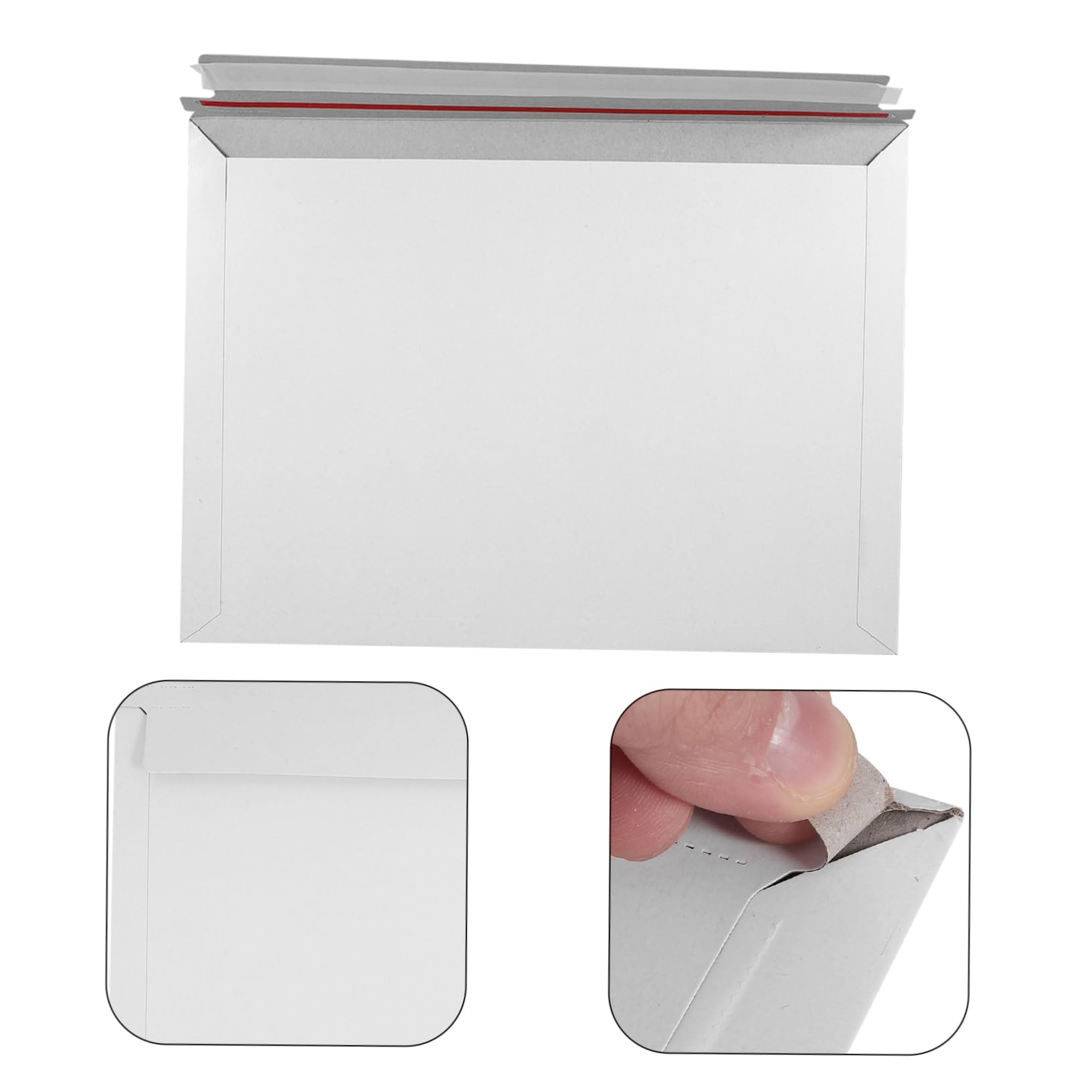 SHINEOFI 30pezzi Busta Porta Documenti in Cartone Kraft Robusto Autosigillante per Proteggere Inviti Foto Biglietti di Spedizione per Ufficio e Eventi Speciali