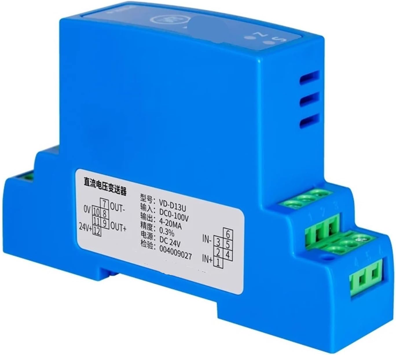 AC Voltage Transducer Sensor DC24V Transmitter 4-20mA 0-10V RS485 DC 0-100V 0-500V 0-300V 0-1000V Converter(Input Ac 0-100v,0-10V)