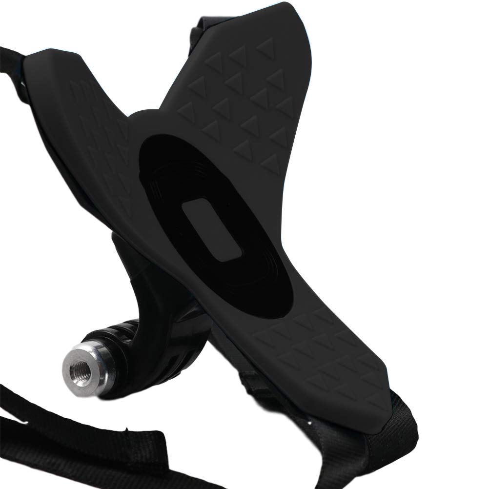 EMNIMQ Support Casque Moto Pour GoPro – Fixation De Mentonnière En PC/Nylon, Compatible Tous Casques Sport