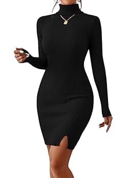 【herlipto】 High neck Knit Long Dress Amazon.com: The Drop Women's The Drop Women's Gabriela High