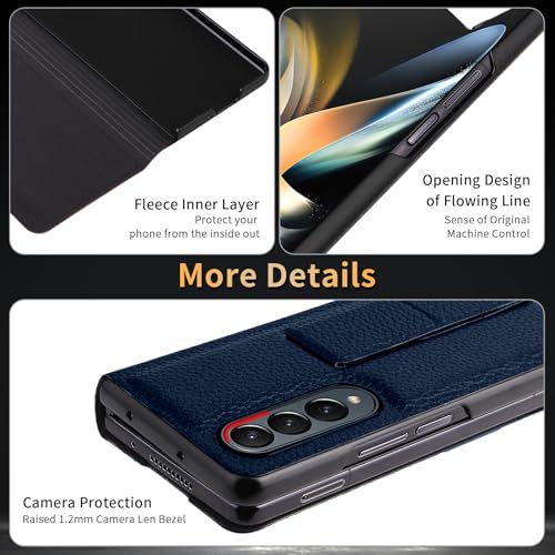 Protection Z Fold 4 fine en similicuir pour le quotidien - 6
