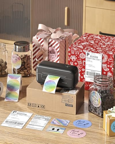 Image of Phomemo Shipping Label Printer- 4x6 Bluetooth Thermal Address Label Printer for Small Business,Barcode Compatible with iPhone,Android,Windows,Mac,Chromebook,for Shopify USPS-Black
