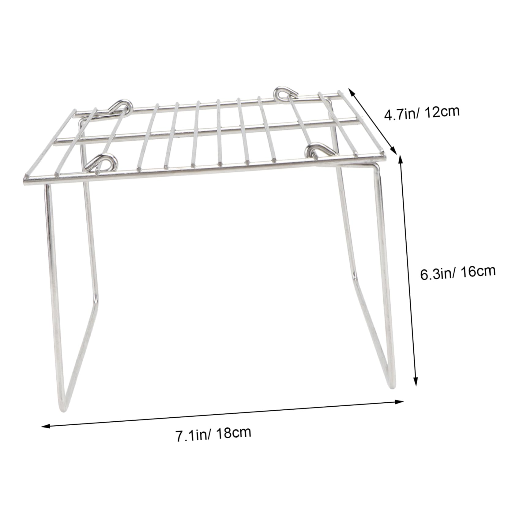IMIKEYA 1pc Camping Stainless Steel Roasting Rack Portable Barbecue Grill Tool for Outdoor Cooking Durable and Easy to Clean for Camping and Family Gatherings