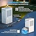 4,000 Sq.Ft Most Efficient Energy Star 2024 Dehumidifier,Vellgoo Max 64 Pint/D Dehumidifier for Basement with Drain Hose, Smart Humidity Control, for Home, Bathroom, Garage