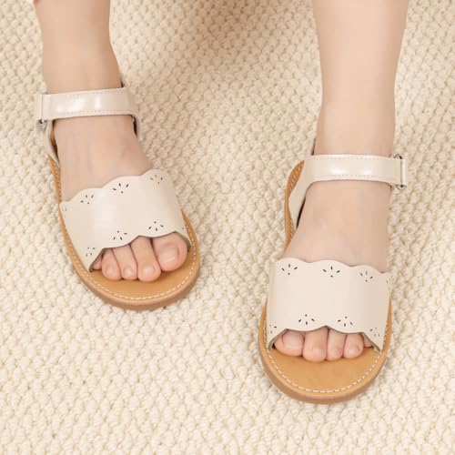 Image of Boys Girls Sandals Open Toe Breathable Princess Non-Slip Flats Summer Beach Lightweight Rubber Sole Sandals (Toddler /Little Kid)