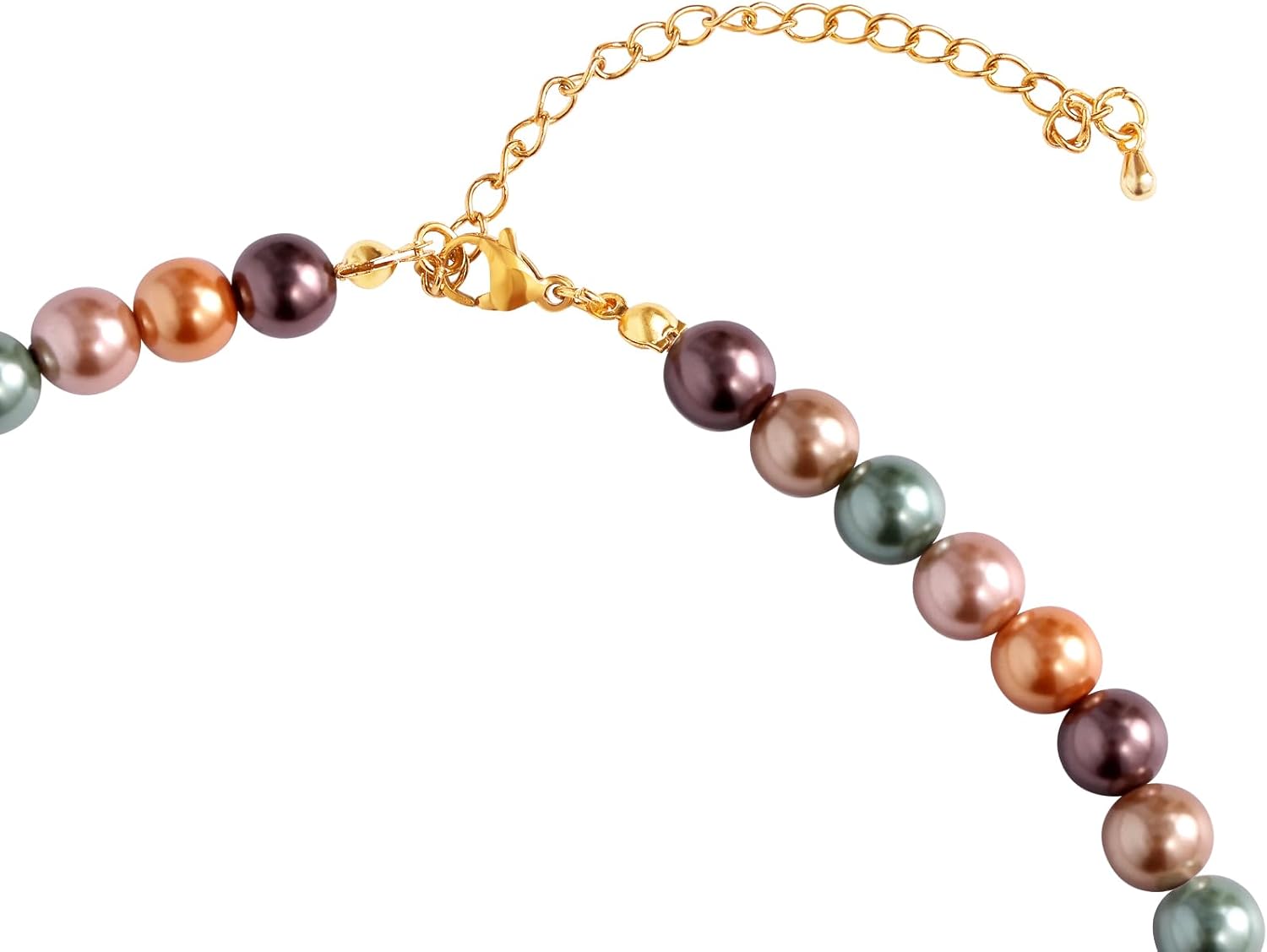 Exquisite Pearl Necklaces for Women, Stainless Steel 18K Gold-plated Lobster Clasp, Wedding Imitation Pearl Necklace, Women's Jewelry Gift, Gold Pearl Necklace, Bridesmaid Jewelry - Image 5