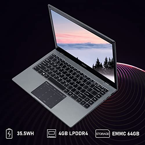 2022-Newest-Azeyou-141-Thin-Light-Business-Student-Laptop-Computer-up-to-28GHz-Intel-Celeron-N4020-Processor-4GB-DDR4-RAM-64GB-Storage-2MP-Webcam-WiFi-Bluetooth-Windows-11-Laptop-Gray