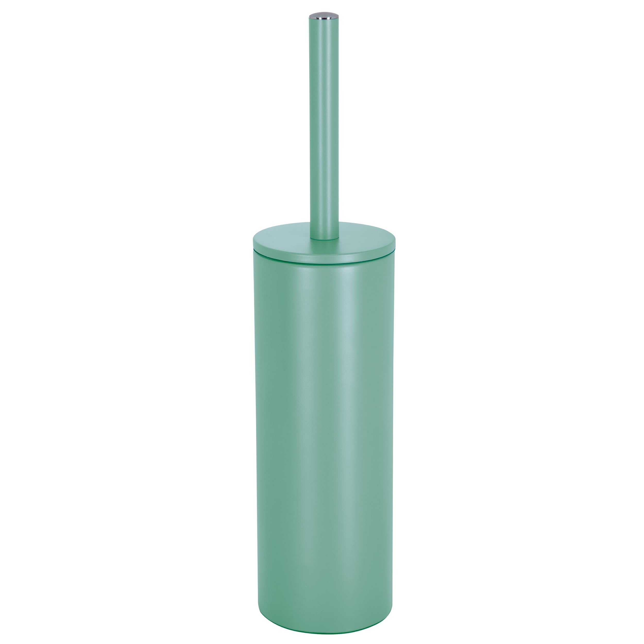 Spirella Toilet Brush "Akira" with Hygienic Container, Matte Green, Metal, Vert Mat, 15.7 x 3.7 x 3.7 inches — image 1