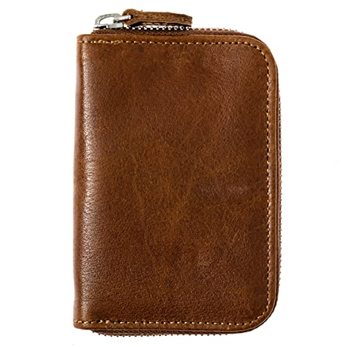 Leather Zipper Screwdriver Case (No Tools) By W&S For Travel And Storage Of Screwdriver Set: Zipper Case Securely Holds Screwdrivers (Sold Separately) - Brown Leather, Black Suede #TOP2