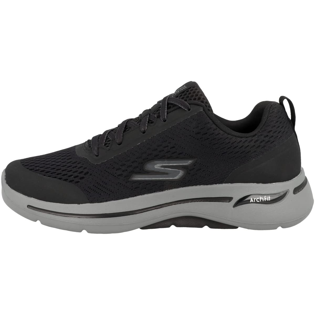 Skechers Men's Go Walk Arch Fit Idyllic Sneaker,Black Textile/Synthetic,6 UK