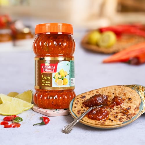 Image of Chokhi Dhani Lime Pickle 1kg | Traditional Nimbu Achar | Spicy Tangy Lemon Pickle | Homemade Style Indian Achar | Oil Free | No Onion No Garlic | Khatta Chatpata Taste