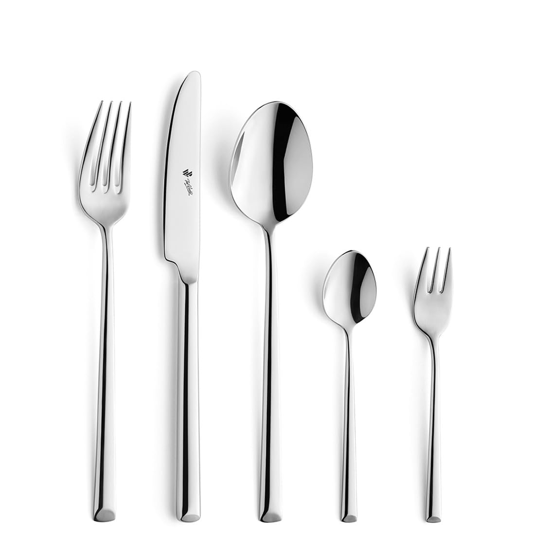 Paul Wirths VIVENDI Besteck-Set 68-tlg., 12 Personen, 18/10 Edelstahl | Spülmaschinenfest und rostfrei, mit PVD-Farbveredelung, praktischem Etui und Servier-Zubehör inklusive