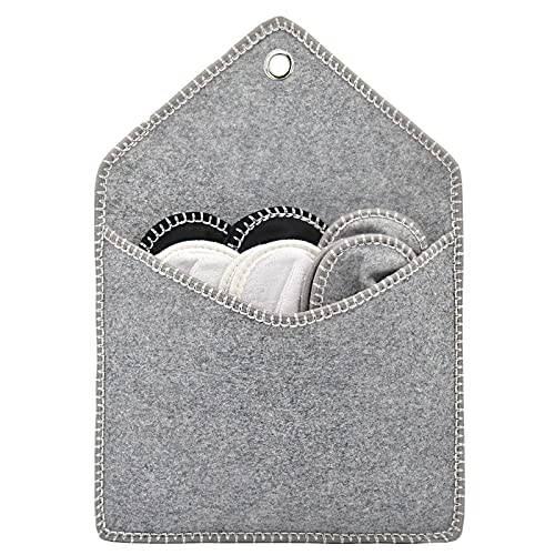 Panda Bros Fleece Felt Close Toe 5 Pairs Non Slip Indoor Family House Guest Slippers Set for...