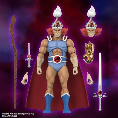 Super7 ULTIMATES! Thundercats King Lion-O - 7" Thundercats Action Figure with Accessories - Classic Cartoon Collectibles and Retro Toys - image 3