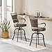 Hillsdale Bridgetown Swivel Tilt Barstool, Aged Bronze Finish