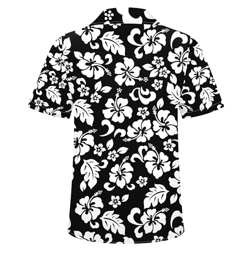 Image of Hawaiian Shirt for Men Tropical Shirts Summer Beach Button Down Short Sleeve Luau Aloha Floral Cruise Vacation Outfit 2026