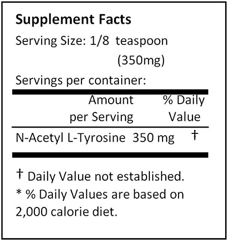 Miniatura 2 de NuSci N-acetil L-tirosina 100 g (3.52 oz) polvo puro, calidad AJI, mejor biodisponibilidad, ingrediente energético.