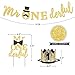 Mr Onederful Birthday Decorations, Mr Onederful 1st Birthday Boy Decor, Mr Wonderful Dapper Themed Cake Topper Banner for Little Man Baby Boy First Birthday