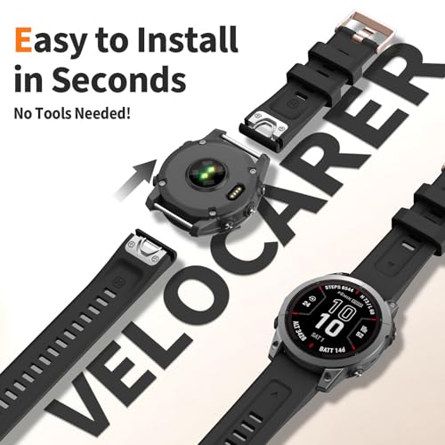Correa silicona 20mm para Garmin Fenix 7/8 rosado miniatura 6