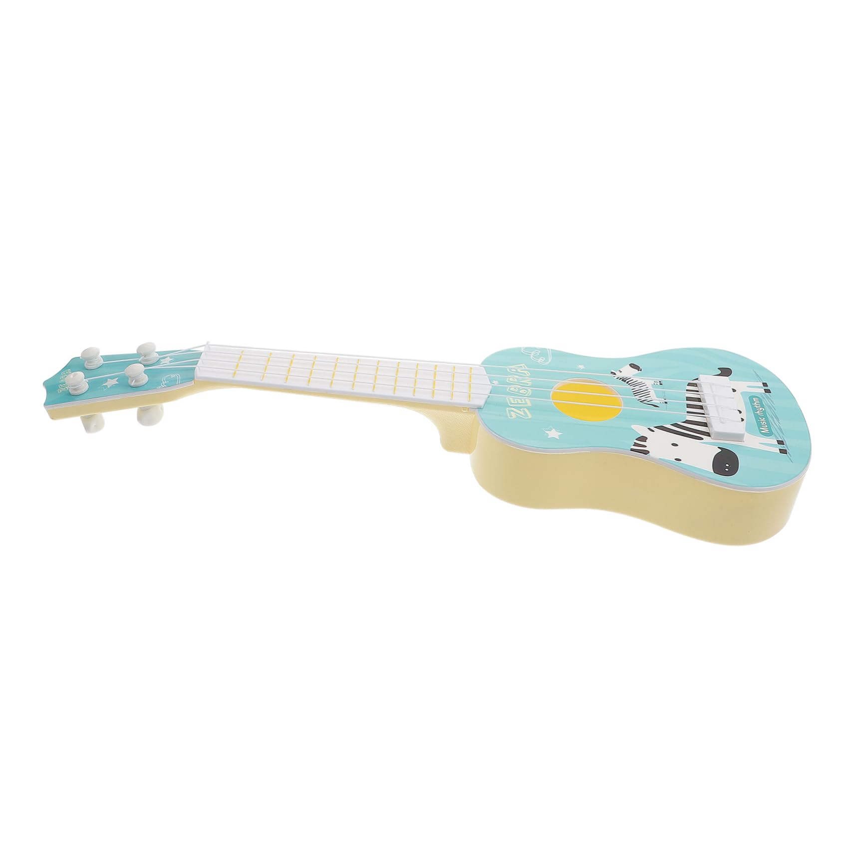 Mini Ukulélé Pour Enfants - Guitare Jouet En Plastique Sûr, Cordes Réalistes, éveil Musical - Compact Et Coloré (jaune)