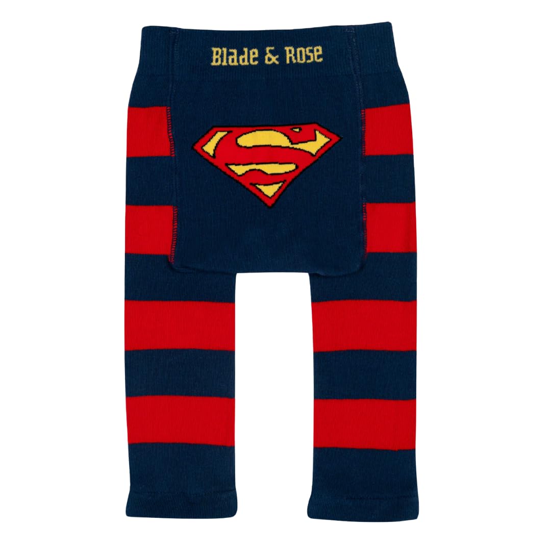 Blade & Rose | Superman™ Saves the Day Leggings | Unisex Clothing for Babies & Toddlers 2-3 Years | Blue/Red