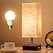 Lifeholder Table Lamp, Nightstand Lamp with USB Charging Port and Warm White Led Bulb, Wooden Claret Base Beside lamp, Modern USB Lamp Perfect for Bedroom, Living Room, or Office